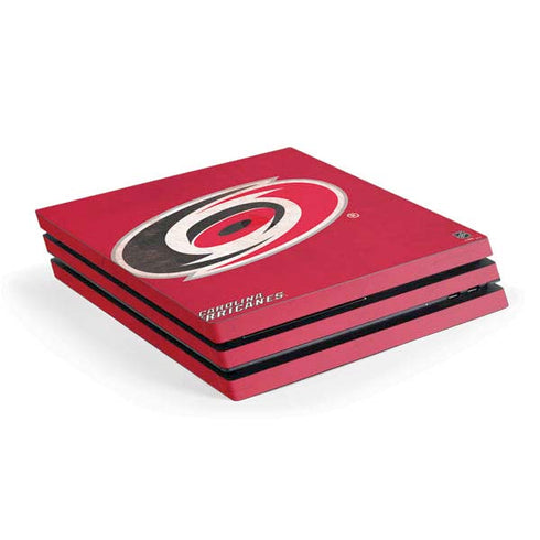 NHL Carolina Hurricanes Distressed PS4 Pro Console Skin